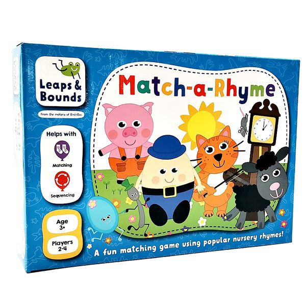 BrainBox Match-a-Rhyme: Nursery Rhyme &amp; Lotto Game