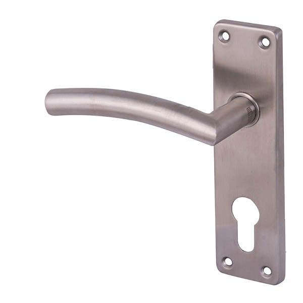 Union Sandpiper Handle On Plate SS Euro Profile - Curve (Handles Only)