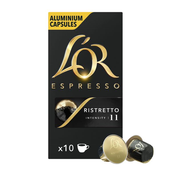 L'OR Ristretto Intensity 11 - Nespresso Compatible Coffee Capsules - Pack of 10 capsules
