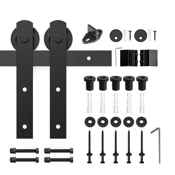 Sliding Barn Door System Kit - Premium 2m Track and Hardware Set