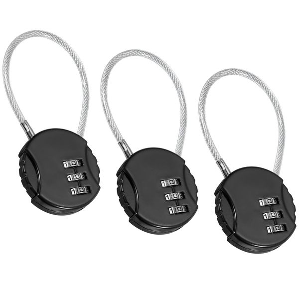 Set of 3 digit locks, Axroad Mall, Safe and protected against theft