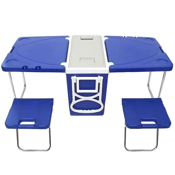 Outdoor camping Coolerbox Portable 35L -blue