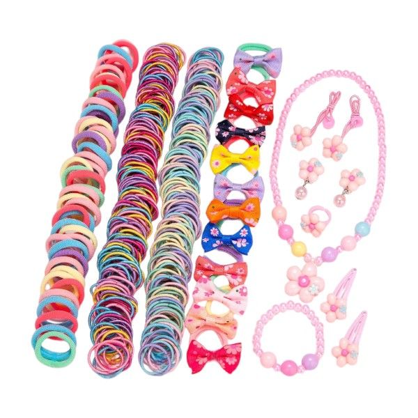 149Pieces Bulk Kids Hair And Jewelry Accessories Combo Set - Multicolor