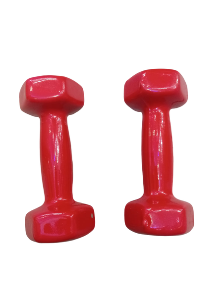 Knockout Dumbbells - Red - 1 Pair - 2kgs