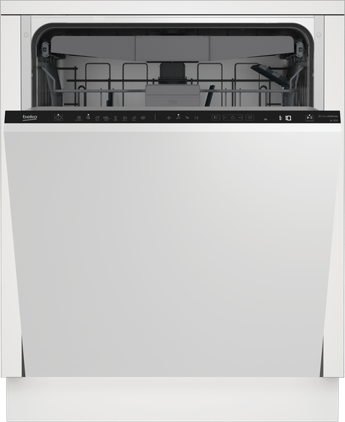 BEKO AquaIntense 15 Place Intergrated Dishwasher DIN48Q21 with SteamGloss