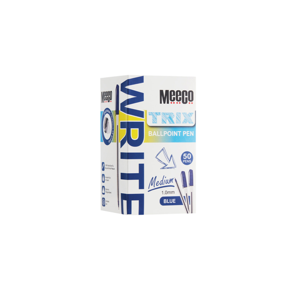 Meeco Trix Ballpoint Pen 1.0mm Blue Box of 50