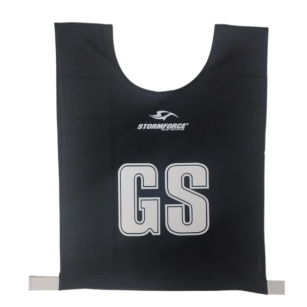 Stormforce Netball Bibs - Junior Set of 7 - Black