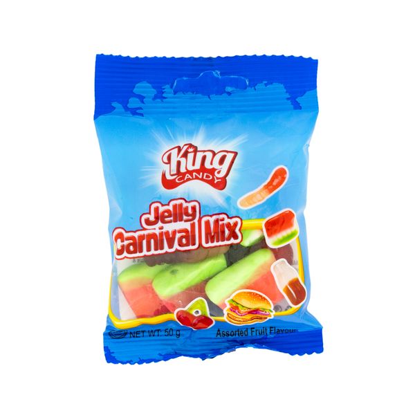 King Candy 50g Jelly Carnival Mix - 12 Pack