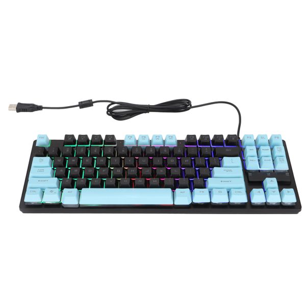 Mechanical Keyboard Laptop Lightweight Black Blue