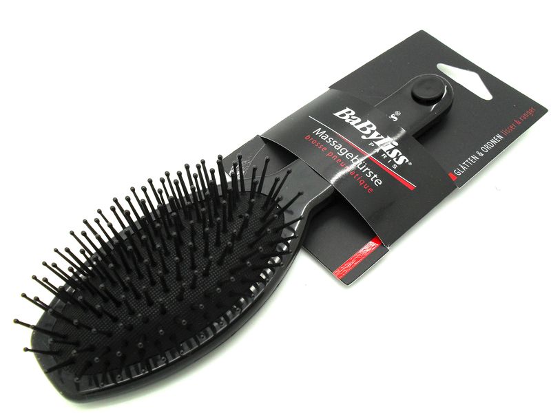 BaByliss Bristle Massage Hairbrush For Women &amp; Girls Black