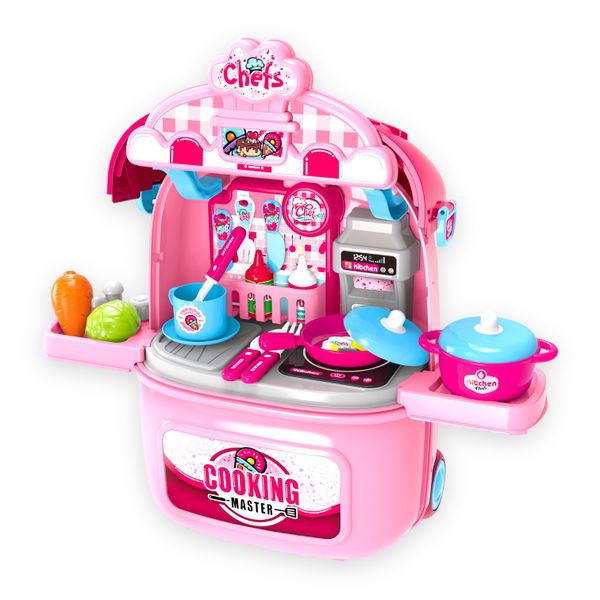 Portable Kitchen Play Set &amp; Suitcase Toy - Toys for Girls