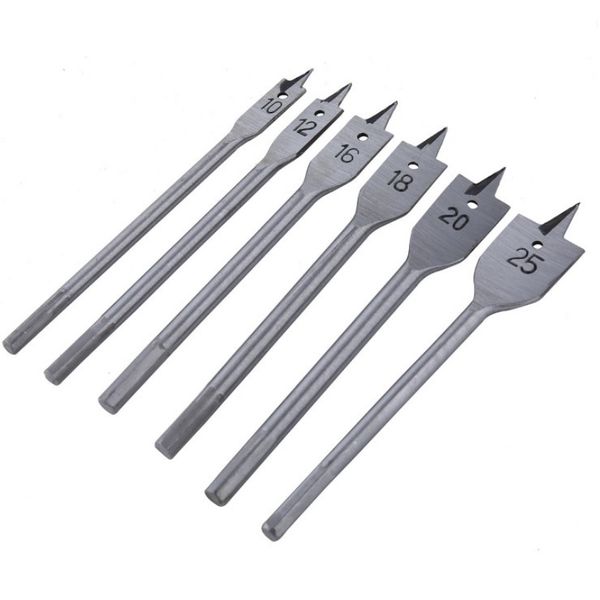 FI- Six Piece Flat Wood Bit Set