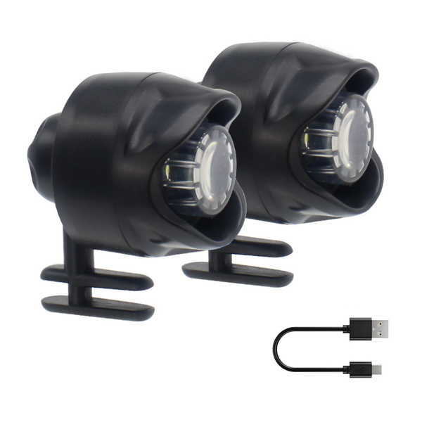 MorFansi 2 Pieces Rechargeable LED Lights for Shoes Night Running