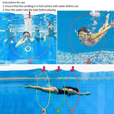 Pool Toys - Games - Diving Through Swimming Rings - Kids & Adults, Shop  Today. Get it Tomorrow!
