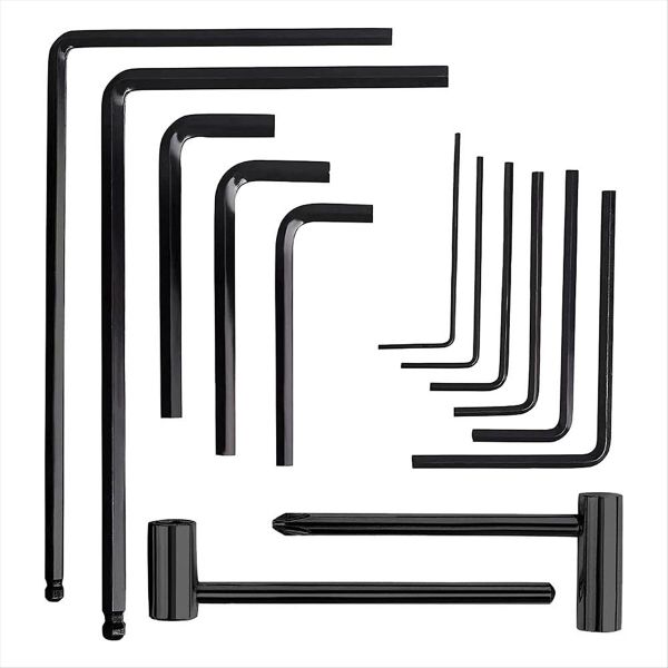 13pcs L Shaped Hex Hexagon Key Hex Guitar Neck Truss Rod Adjustment Wrench