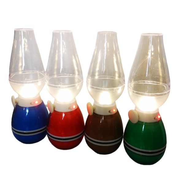 Led Rechargeable Candle Lanterns- 4 Pack - Assorted Colours