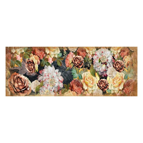 Mix of Floral Decoupage Drum Cover