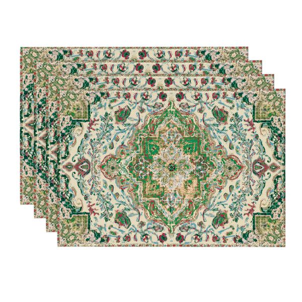 Boho Placemats Set of 4,Bohemia Table Mats for Home Party Dining Decoration