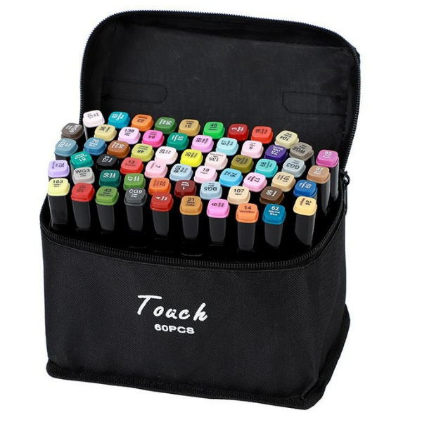 Dual Point Artist Markers - Set of 60