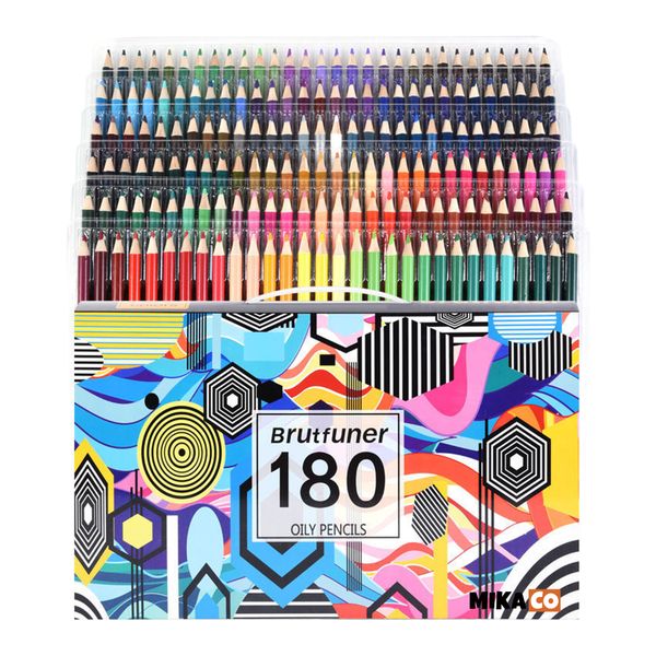 Oil based colouring pencil set of 180 colours