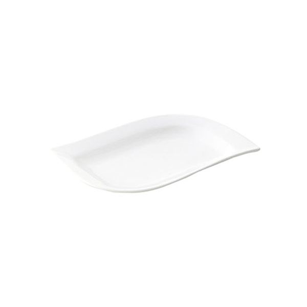 Fortis Accent White Rectangular Plate 25cm 12 Pcs