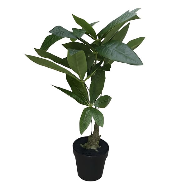 Potted Pachira Aquatica Realistic Artificial Houseplant Decor