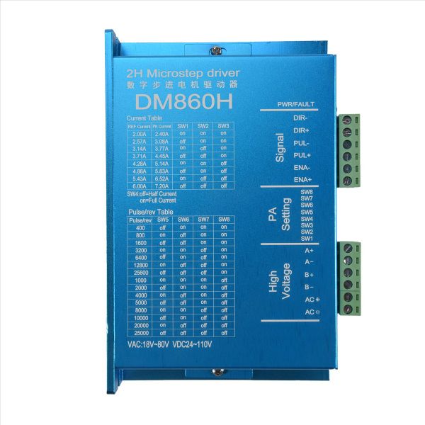 Dm860H Dsp Digital 57 / 86 Stepper Motor Driver Compatible with Universal
