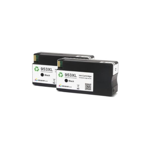 Inksaver Black Inks Compatible with HP 953XL | 953 - Pack of 2