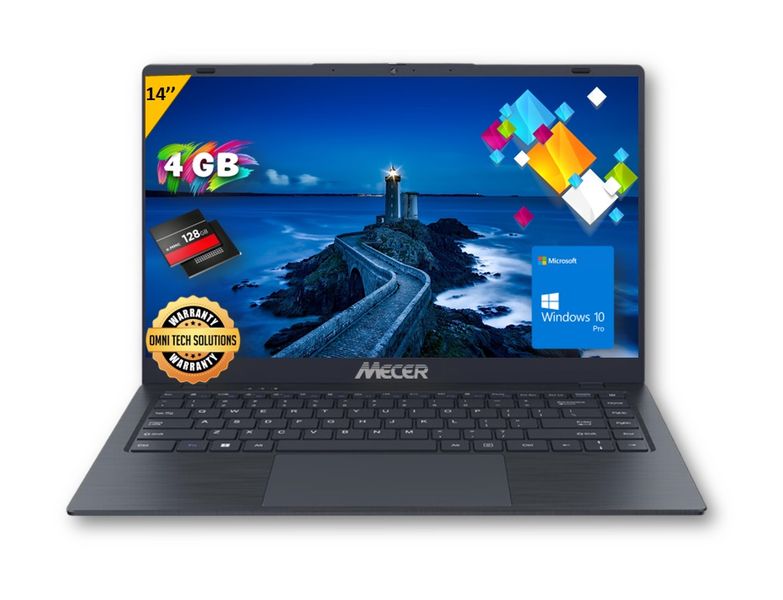 Mecer Notebook Best Laptop for Primary Students-14" 4GB 128GB eMMC-Black
