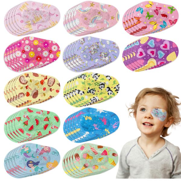 60 pcs Kids Eye Cotton Eye Patch Fabric Breathable For Pediatric Amblyopia