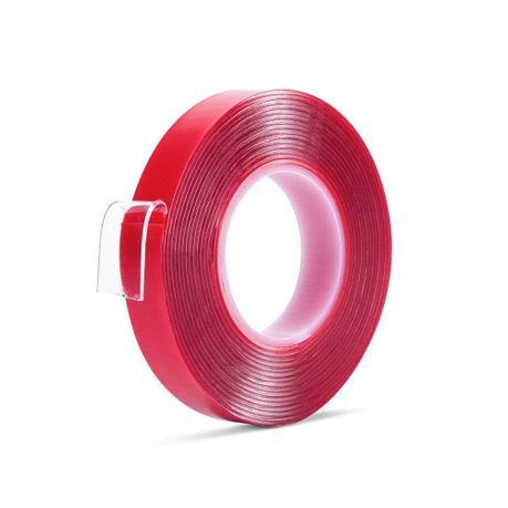 Heavy Duty Transparent Acrylic Double Sided Adhesive Tape - 2m