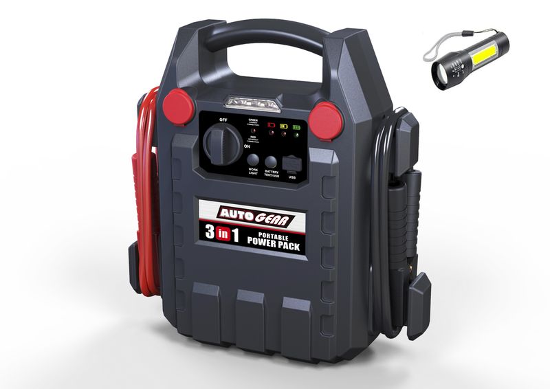 Autogear 12V/18Ah 900Amp Jump Starter and Torch