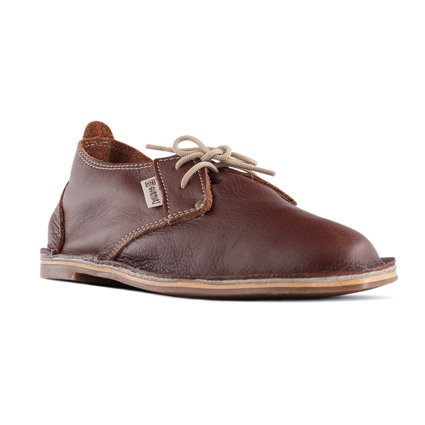 Gurmuki MEN'S Leather Vellies Low Cut - Tan