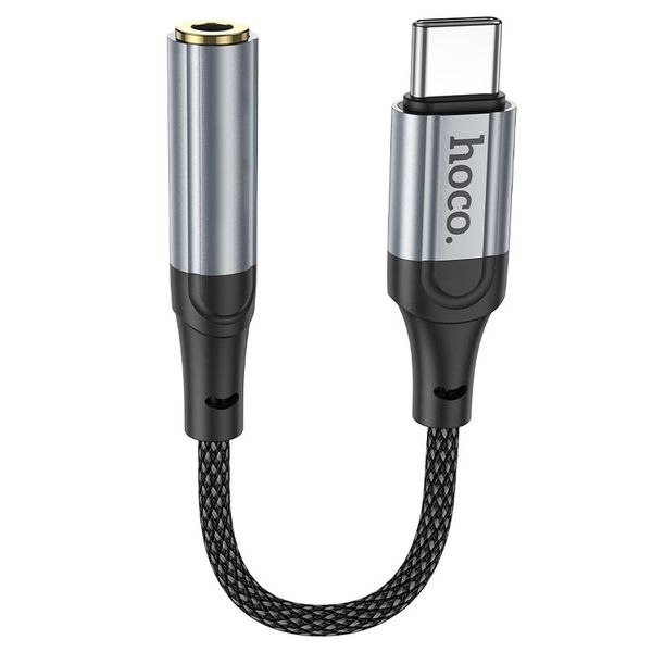 types C to 3.5mm Audio Converter with Hi-Fi Sound &amp; Calls -12cm Hoco-LS36