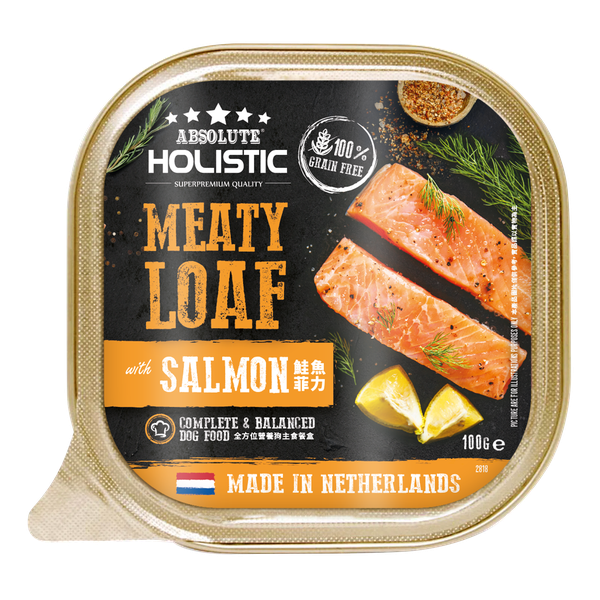 Absolute Holistic Meaty Loaf for Dogs - Salmon (16 x 100g)
