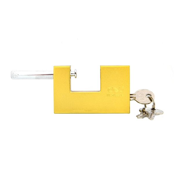 Deli Security Lock Heavy Duty Padlock Metal 70mm YELLOW