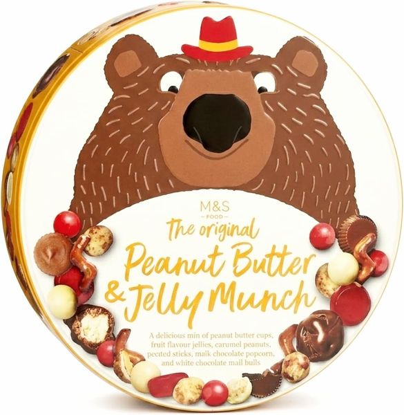 M&amp;S The Original Peanut Butter &amp; Jelly Munch Tin 544g