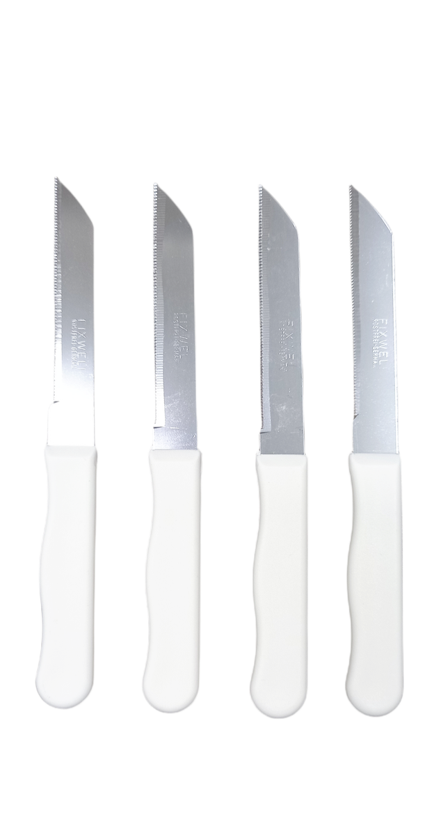 Fixwell Serrated Vegetable Knives X 4 White Shop Today. Get it
