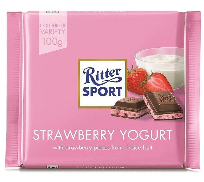 Ritter Sport Strawberry Yoghurt 100g (Box of 12)