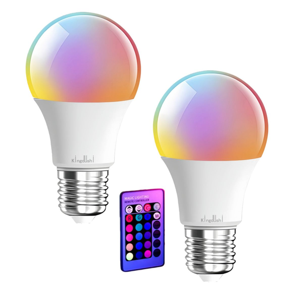 Kingdushi 12W LED RGB Color Changing Light Bulb, 16 Colors for Home&amp;Party