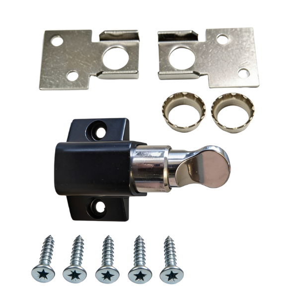 The Securadoor Thumb-turn Sliding Patio Door Lock (Black)