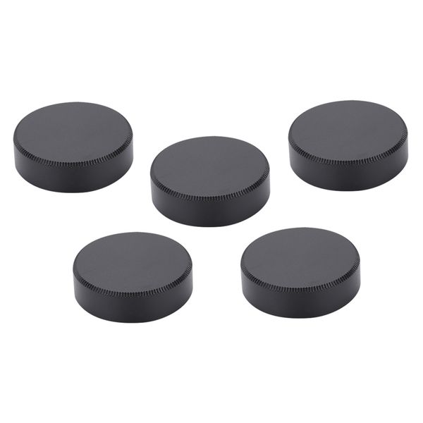 5pcs C-Mount Rear Caps - 27mm For CCTV Lenses (Black)