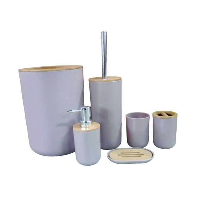 Bathroom Accessories Set 6 Piece - Khaki | Shop Today. Get it Tomorrow ...