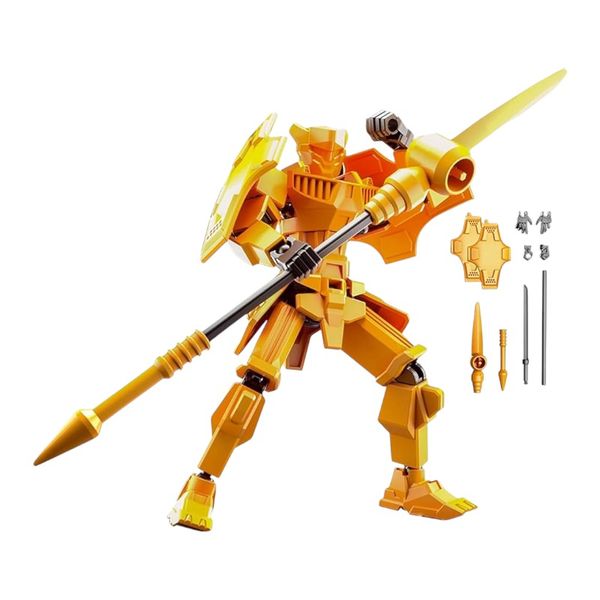 Action Figure Deformation Model Assembly 3D Toy - Yellow