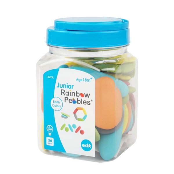 EDX Education Junior Rainbow Pebbles Earth Colours: 36 Pieces