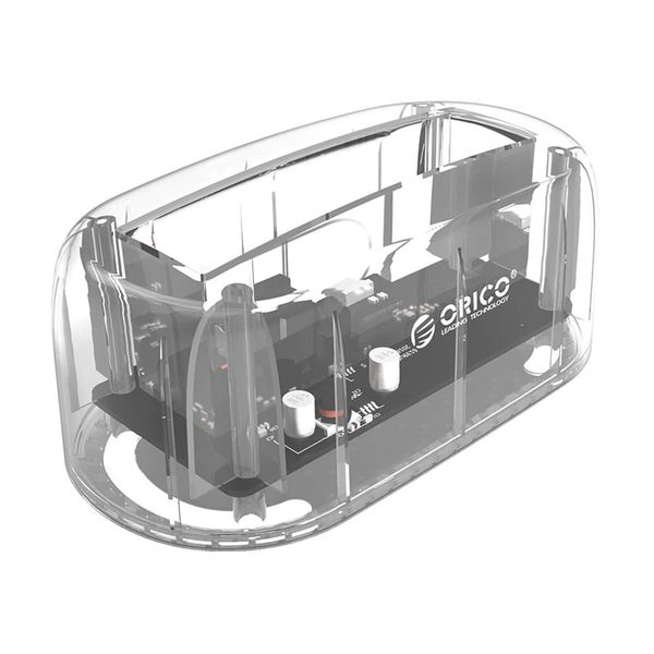 Orico 3.5"/2.5" USB3.0 Transparent HDD Dock - Transparent
