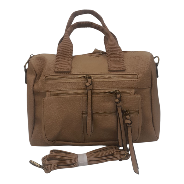 Apricot Medium Barrel Handbags for Women Ladies Bags with Strap