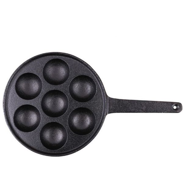 Japanese Cast Iron Takoyaki 7 hole Baking Pan