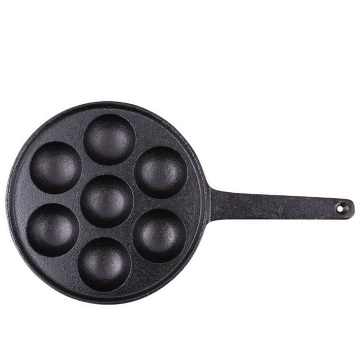 Japanese Cast Iron Takoyaki 7 hole Baking Pan | Shop Today. Get it ...