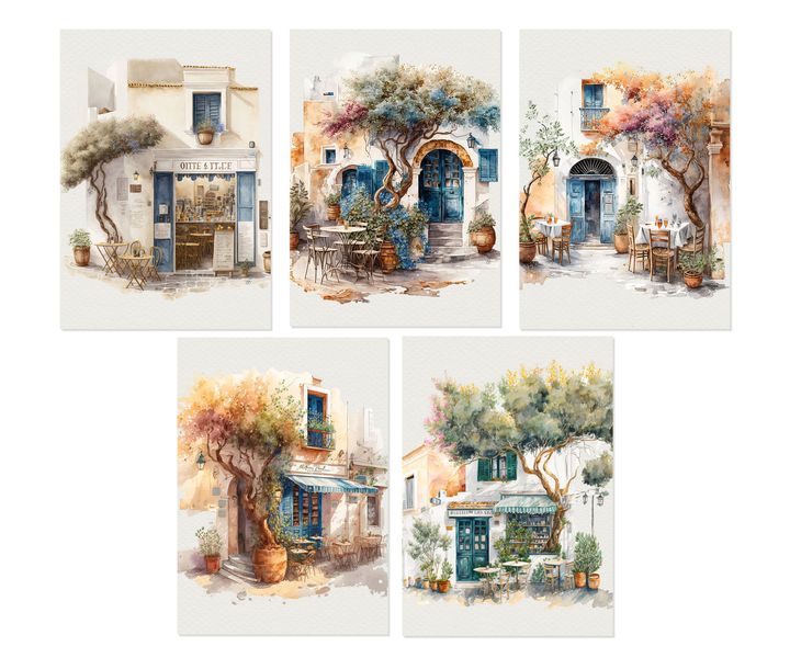 Greeting Cards - GREECE in watercolours